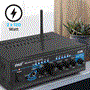 Pyle - PTA4 , Sound and Recording , Amplifiers - Receivers , Compact Wireless BT 2-Channel Mini Stereo Power Amplifier - 2 x 120 Watt with AUX, CD & Mic Inputs