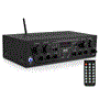 Pyle - pta42bt , Sound and Recording , Amplifiers - Receivers , Compact Bluetooth Home Audio Amplifier, 4-Ch. Audio Source Stereo Receiver System with FM Radio, MP3/USB/SD/AUX Playback (500 Watt)