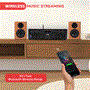 Pyle - pta42bt , Sound and Recording , Amplifiers - Receivers , Compact Bluetooth Home Audio Amplifier, 4-Ch. Audio Source Stereo Receiver System with FM Radio, MP3/USB/SD/AUX Playback (500 Watt)