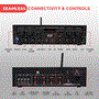 Pyle - pta42bt , Sound and Recording , Amplifiers - Receivers , Compact Bluetooth Home Audio Amplifier, 4-Ch. Audio Source Stereo Receiver System with FM Radio, MP3/USB/SD/AUX Playback (500 Watt)