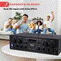 Pyle - pta42bt , Sound and Recording , Amplifiers - Receivers , Compact Bluetooth Home Audio Amplifier, 4-Ch. Audio Source Stereo Receiver System with FM Radio, MP3/USB/SD/AUX Playback (500 Watt)