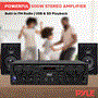 Pyle - pta42bt , Sound and Recording , Amplifiers - Receivers , Compact Bluetooth Home Audio Amplifier, 4-Ch. Audio Source Stereo Receiver System with FM Radio, MP3/USB/SD/AUX Playback (500 Watt)