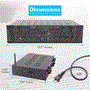 Pyle - CA-PTA44BT.5 , Sound and Recording , Amplifiers - Receivers , Bluetooth Home Audio Amplifier, 4-Ch. Audio Source Stereo Receiver System with FM Radio, MP3/USB/SD/AUX Playback (500 Watt)