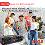 Pyle - pta62bt , Sound and Recording , Amplifiers - Receivers , Wireless BT Streaming Home Audio Amplifier - 6-Ch. Audio Source Stereo Receiver System with FM Radio, MP3/USB/SD/AUX Playback (750 Watt)