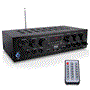 Pyle - PTA62BT , Sound and Recording , Amplifiers - Receivers , Wireless BT Streaming Home Audio Amplifier - 6-Ch. Audio Source Stereo Receiver System with FM Radio, MP3/USB/SD/AUX Playback (750 Watt)