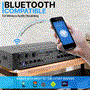 Pyle - CA-PTA66BT.5 , Sound and Recording , Amplifiers - Receivers , Bluetooth Audio Power Amplifier - 6-Ch Desktop Stereo Receiver System with FM Radio, MP3/USB/SD/AUX Playback (600 Watt)