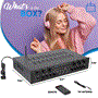 Pyle - CA-PTA66BT.5 , Sound and Recording , Amplifiers - Receivers , Bluetooth Audio Power Amplifier - 6-Ch Desktop Stereo Receiver System with FM Radio, MP3/USB/SD/AUX Playback (600 Watt)