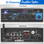 Pyle - CA-PTAU23.5 , Sound and Recording , Amplifiers - Receivers , Mini Stereo Power Amplifier - 2 x 40 Watt with USB, AUX, CD & Mic Inputs