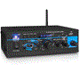 Pyle - PTAU23 , Sound and Recording , Amplifiers - Receivers , Mini Stereo Power Amplifier - 2 x 40 Watt with USB, SD, FM, Bluetooth, AUX, CD & Mic Inputs