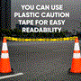 Pyle - PTCN28X6 , On the Road , Safety Barriers , 28" PVC Cone - 6 Pieces High Visibility Structurally Stable for Traffic, Parking, and Construction Safety (Orange)