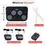 Pyle - PTED09.5 , Musical Instruments , Drums , Electronic Table Digital Drum Kit Top w/ 8 Pad Digital Drum Kit