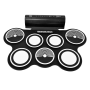 Pyle - UPTEDRL12 , Musical Instruments , Drums , Electronic Drum Kit - Compact Drumming Machine, Quick Setup Roll-Up Design