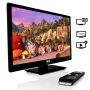 Pyle - PTVDLED24 , Home and Office , TVs - Monitors , 23.6’’ HD LED TV - 1080p HDTV with Built-in Multimedia Disc Player