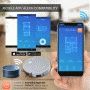 Pyle - PUCRC660 , Home and Office , Robot Vacuum Cleaners , Smart Robot Vacuum Cleaner - Robot Cleaning Vacuum with Downloadable App and Remote Control