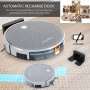 Pyle - PUCRC660 , Home and Office , Robot Vacuum Cleaners , Smart Robot Vacuum Cleaner - Robot Cleaning Vacuum with Downloadable App and Remote Control