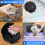 Pyle - PUCRCVAC100BK , Home and Office , Robot Vacuum Cleaners , Smart Vacuum Cleaner - Automatic Robot Cleaning Vacuum with App Control, 700Pa Suction, and 3 Cleaning Modes, Ideal for Hard Floor, Pet Hair, Low-Pile Carpet (Black)