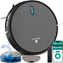 Pyle - PUCRVACX200BK , Home and Office , Robot Vacuum Cleaners , Smart Vacuum Cleaner - Automatic Robot Cleaning Vacuum with 2-in1 Water Tank, App Control, Fan Motor 2000Pa, and 4 Cleaning Modes, Ideal for Hard Floor, Pet Hair, Low-Pile Carpet (White)