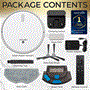 Pyle - PUCRVACX200WT , Home and Office , Robot Vacuum Cleaners , Smart Vacuum Cleaner - Automatic Robot Cleaning Vacuum with 2-in1 Water Tank, App Control, Fan Motor 2000Pa, and 4 Cleaning Modes, Ideal for Hard Floor, Pet Hair, Low-Pile Carpet (White)