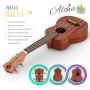 Pyle - PUKT45 , Musical Instruments , Banjo - Ukulele , Soprano Ukulele - Traditional 4-String Ukulele