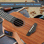 Pyle - PUKTEA22 , Musical Instruments , Acoustic-Electric Ukulele - Solid Top Mahogany Ukulele with Full Starter Package