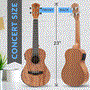 Pyle - PUKTEAK74 , Musical Instruments , Acoustic Electric Ukulele and Amplifier Kit - Solid Top Mahogany Ukulele with Full Starter Package