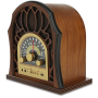 Pyle - AZPUNP37BT , Home and Office , Alarm Clock Radios - Plug-in Speakers , Vintage Style Bluetooth Radio - Classic Design Stereo Speaker System