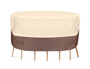 Pyle - AZPVCTBLCH52 , Marine and Waterproof , Protective Storage Covers , On the Road , Protective Storage Covers , Armor Shield Patio Table & Chair Set Cover Fits Round Table & 4 Standard Chairs Upto 60