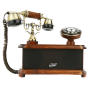 Pyle - PVNTL53BT , Musical Instruments , Turntables - Phonographs , Sound and Recording , Turntables - Phonographs , 2-in-1 Retro Vintage Style Home Landline Telephone & Bluetooth Stereo Speaker System