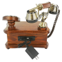 Pyle - PVNTL53BT , Musical Instruments , Turntables - Phonographs , Sound and Recording , Turntables - Phonographs , 2-in-1 Retro Vintage Style Home Landline Telephone & Bluetooth Stereo Speaker System