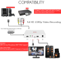 Pyle - PVRC75 , Home and Office , TVs - Monitors , HD External Capture Card Gaming Video Recording System - Record Full HD 1080p Video