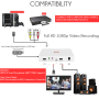 Pyle - pvrc75 , Home and Office , TVs - Monitors , HD External Capture Card Gaming Video Recording System - Record Full HD 1080p Video