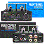 Pyle - PVTA20 , Sound and Recording , Amplifiers - Receivers , Bluetooth Tube Amplifier Stereo Receiver - 2 Vacuum Tube Power Amp, Multimedia Disc Inputs(L/R), 600 Watts