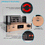 Pyle - PVTA90 , Sound and Recording , Amplifiers - Receivers , Bluetooth Tube Amplifier Stereo Receiver - 4 Vacuum Tube Power Amp, Built-in USB Playback, LED Display, Multimedia Disc Inputs(L/R), Subwoofer Output, 700 Watts