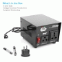 Pyle - PVTC320U , Home and Office , Power Supply - Power Converters , Step Up and Step Down Transformer - Power Supply Voltage Converter with USB Charge Port (500 Watt)