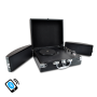 Pyle - PVTTBT8BK , Sound and Recording , Turntables - Phonographs , Bluetooth Classic Vinyl Record Player Turntable with Vinyl to MP3 Recording, Aux Input, RCA Output, Built-in Rechargeable Battery & Fold-Out Speakers