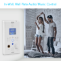 Pyle - PWA20BT , Home and Office , Wall Plates - In-Wall Control , In-Wall Bluetooth Stereo Amplifier - Audio Control Wall Plate Receiver with MP3/USB/SD Readers, LCD Display