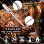 Pyle - PWIRBBQ60 , Kitchen & Cooking , BBQ & Grilling , Smart Bluetooth BBQ Grill Thermometer - Digital Display, Stainless Dual Probes Safe to Leave in Outdoor Barbecue Meat Smoker - Wireless Remote Alert iOS Android Phone - NutriChef PWIRBBQ60