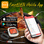 Pyle - HDPWIRBBQ80 , Kitchen & Cooking , BBQ & Grilling , Bluetooth Wireless BBQ Digital Thermometer