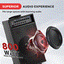 Pyle - pwma1050bt , Sound and Recording , PA Loudspeakers - Cabinet Speakers , Wireless Portable Bluetooth PA Speaker System, Built-in Rechargeable Battery, Wireless Microphone, 800 Watt