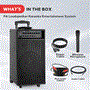 Pyle - pwma1050bt , Sound and Recording , PA Loudspeakers - Cabinet Speakers , Wireless Portable Bluetooth PA Speaker System, Built-in Rechargeable Battery, Wireless Microphone, 800 Watt