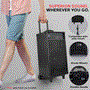 Pyle - PWMA1090UI , Sound and Recording , PA Loudspeakers - Cabinet Speakers , Wireless & Portable PA Speaker System Kit with Built-in Rechargeable Battery, FM Radio (Wireless Handheld Mic, Headset Lavalier Mic, Remote Control) 800 Watt