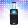 Pyle - PWMA1594UFM , Sound and Recording , PA Loudspeakers - Cabinet Speakers , 600 Watt Bluetooth Battery Powered Portable PA Speaker System w/ USB/SD Readers, FM Radio, AUX Input, Wireless Microphone and Flashing Lights