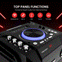 Pyle - PWMA335BT , Sound and Recording , PA Loudspeakers - Cabinet Speakers , Portable Bluetooth Karaoke Speaker System - PA Loudspeaker with Flashing DJ Lights, Built-in Rechargeable Battery, FM Radio, MP3/USB/Micro SD