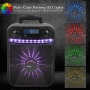 Pyle - PWMA337BT , Sound and Recording , PA Loudspeakers - Cabinet Speakers , Portable Bluetooth Karaoke Speaker System - Digital PA Loudspeaker with Downloadable App, Flashing DJ Lights, Rechargeable Battery, Wired Microphone, FM Radio