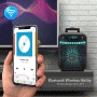 Pyle - PWMA337BT , Sound and Recording , PA Loudspeakers - Cabinet Speakers , Portable Bluetooth Karaoke Speaker System - Digital PA Loudspeaker with Downloadable App, Flashing DJ Lights, Rechargeable Battery, Wired Microphone, FM Radio