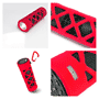 Pyle - PWPBT30RD , Sports and Outdoors , Portable Speakers - Boom Boxes , Gadgets and Handheld , Portable Speakers - Boom Boxes , Bluetooth Water Resistant Flashlight Speaker with Call Answering Microphone, FM Radio, Micro SD Card Reader, AUX-Input (Red)