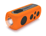 Pyle - PWPBT75OR , Sports and Outdoors , Portable Speakers - Boom Boxes , Gadgets and Handheld , Portable Speakers - Boom Boxes , SoundBox Splash 2 Bluetooth Rugged and Splash-Proof Speaker System with Built-in LED Flashlight, Hand Crank Turbine Charger and AUX Input (Orange Color)