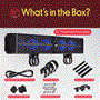 Pyle - PWPSB2403 , Sound and Recording , SoundBars - Home Theater , 24” Powered ATV/UTV Soundbar System – Built-in Class D Stereo Power Amplifier with Wireless BT Streaming and LED Lights