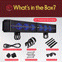 Pyle - PWPSB3203 , Sound and Recording , SoundBars - Home Theater , 32” Powered ATV/UTV Soundbar System - Built-in Class D Stereo Power Amplifier w/ Wireless BT Streaming and LED Lights