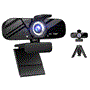 Pyle - PYWBCM4K , Home and Office , Cameras - Videocameras , 1080P Full HD Webcam with Built-in Microphone, Privacy Cover, and Rotatable Tripod - Plug and Play Widescreen USB Computer Web Camera for Desktop, PC, or Laptop